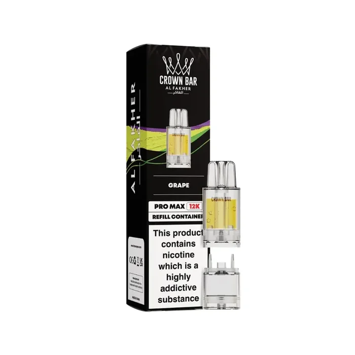 Al Fakher Crown Bar Pro Max 12K Grape Refill Pods