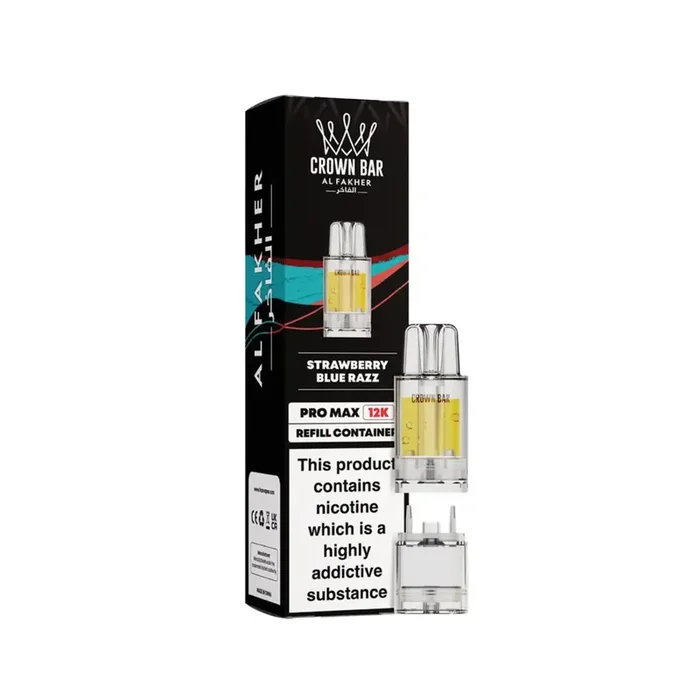 Al Fakher Crown Bar Pro Max 12K Strawberry Blue Razz Refill Pods