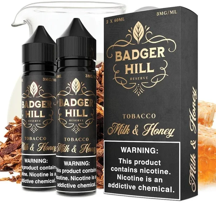 Badger Hill Reserve – Milk and Honey E-Juice, 120mL