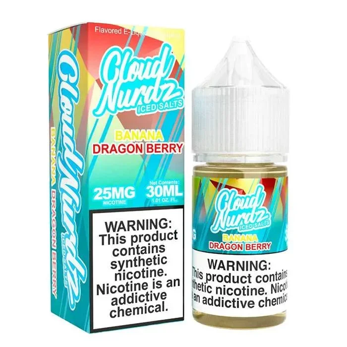 Banana Dragon Berry Iced Nicotine Salt by Cloud Nurdz