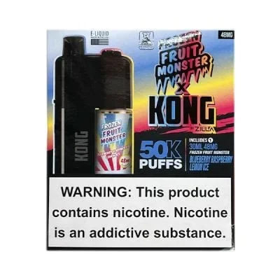 Blueberry Raspberry Lemon Ice Frozen Fruit Monster x Kong 50K Disposable 48mg