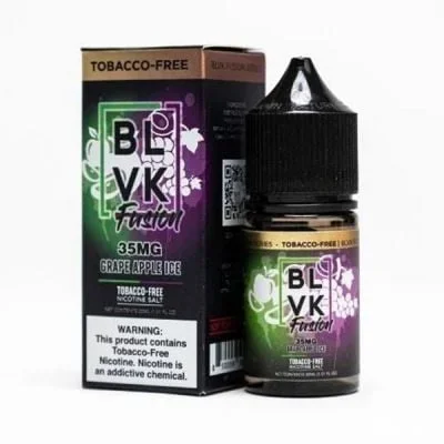 BLVK Grape Apple Ice Fusion TFN Salt Nic E-Juice 30ml