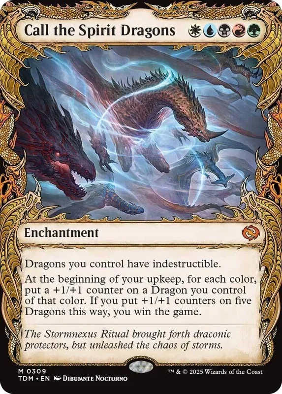 Call the Spirit Dragons (Showcase) (309) (TDM)