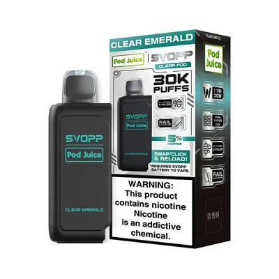 Clear Emerald Pod Juice X Oxbar X SVOPP 30K Disposable Vape Pod
