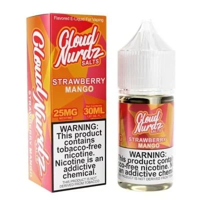 Cloud Nurdz Strawberry Mango TFN Salt Nic E-Juice 30ml