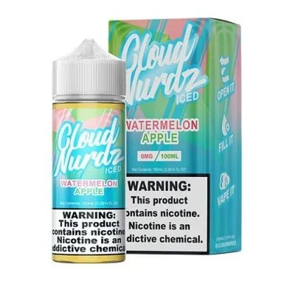 Cloud Nurdz Watermelon Apple Iced TFN E-Juice 100ml