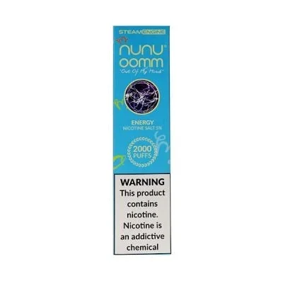 Energy Steam Engine NuNu OOMM 2000 Puffs Disposable