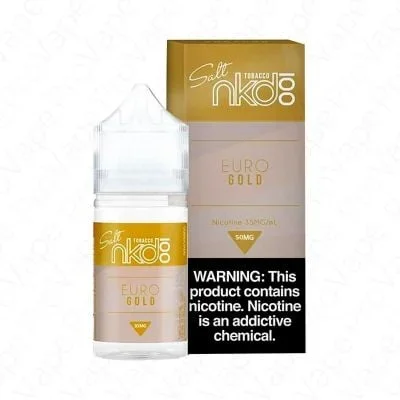 Euro Gold Tobacco NKD 100 Salt Nic E-Juice 30ml
