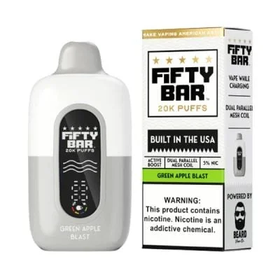 Green Apple Blast Fifty Bar V2 20K Disposable