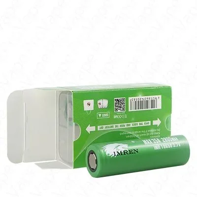 IMREN 18650 40A Green Rechargeable Battery 2PCS
