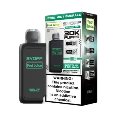 Jewel Mint Emerald Pod Juice X Oxbar X SVOPP 30K Disposable Vape Pod