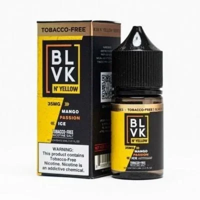 Mango Passion Ice BLVK N’ Yellow TFN Salt Nic E-Juice 30ml
