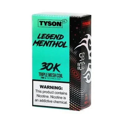 Menthol Green Tyson 2.0 Legend 30K Disposable
