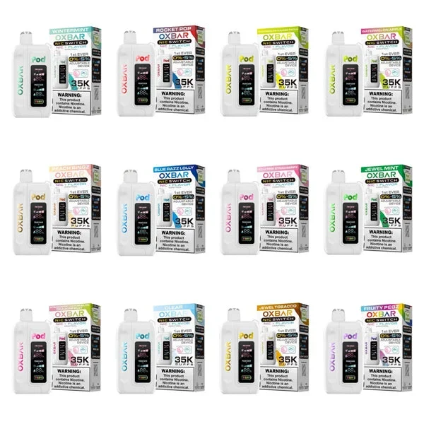 Oxbar Nic-Switch Pod Juice Edition – 35K Puffs Disposable – 14mL 00mg-50mg
