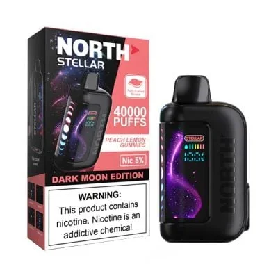 Peach Lemon Gummies Dark Moon Edition North Stellar 40K Puffs Disposable