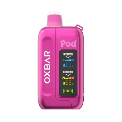 Pink Strawberry Burst Oxbar x Pod Juice ICE-NIC Control 35K Disposable