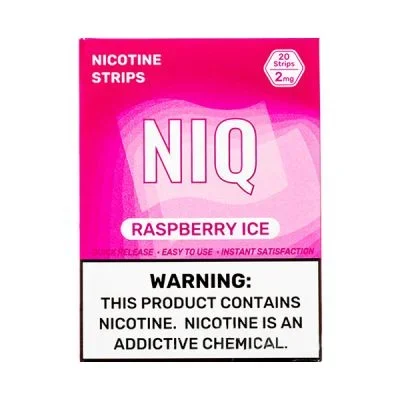 Raspberry Ice NIQ Nicotine Strips