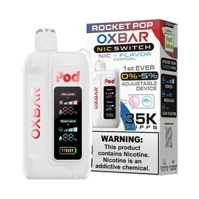 Rocket Pop Oxbar x Pod Juice NIC SWITCH 35K Disposable
