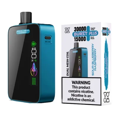 Sour Blueberry Raspberry VOOM Burst Plus 30000 Puffs Disposable