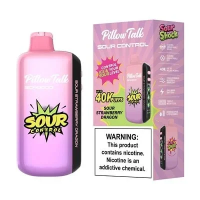 Sour Strawberry Dragon Pillow Talk Ice & Sour Control SC40K Disposable