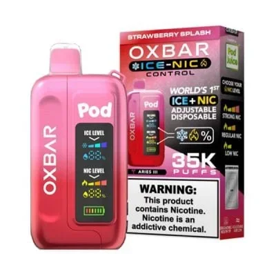 Strawberry Splash Oxbar x Pod Juice ICE-NIC Control 35K Disposable
