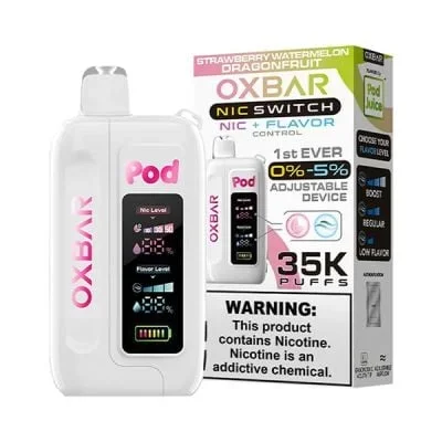 Strawberry Watermelon Dragon Fruit Oxbar x Pod Juice NIC SWITCH 35K Disposable