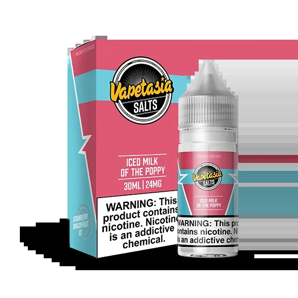 Vapetasia Salt Iced Milk of the Poppy eJuice