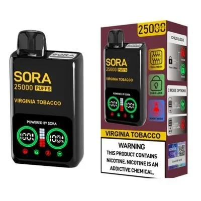 Virginia Tobacco Sora 25K Puffs Disposable